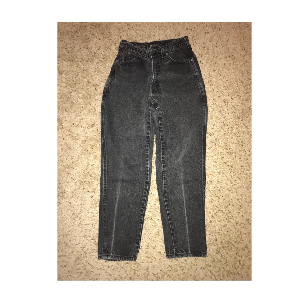 Vintage Washed Out Black Mom Jean